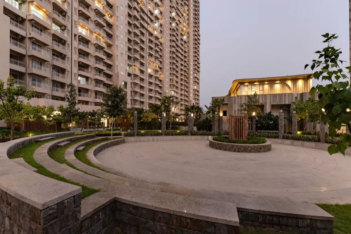 Elevation of County towers, amphitheatre